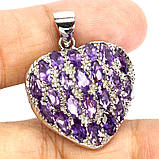 Підвіска. Натуральний аметист. Срібло 925., фото 2