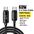 Кабель зарядки Type-C - Type-C Essager 60W 1м з дисплеєм (EXCTT2-XL01-P), фото 2