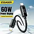 Кабель зарядки Type-C - Type-C Essager 60W 1м з дисплеєм (EXCTT2-XL01-P), фото 6