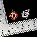 Сережки. Натуральний цитрин. Срібло 925., фото 2