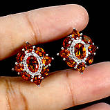 Сережки. Натуральний цитрин. Срібло 925., фото 3