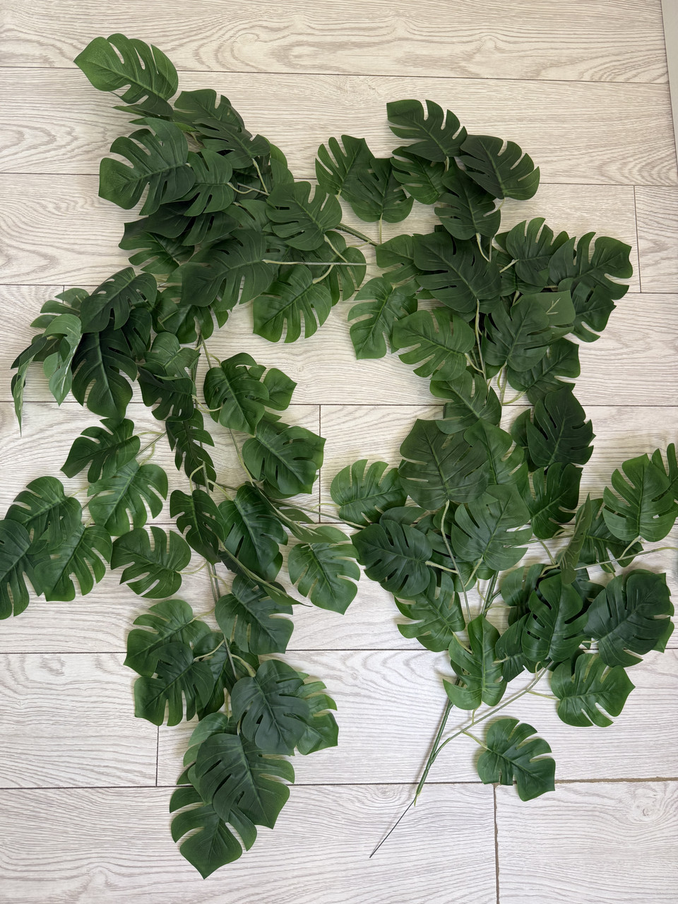 Штучна ліана монстера . Ліана для декору ( 2 метри , латекс ), фото 1