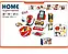 Дитячий касовий апарат "Home Supermarket" 24 предмети, світло, звук, сканер, термінал, продукти, фото 2