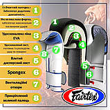 Боксерські рукавиці Fairtex BGVG1, Білі, шкіряні, 12 унцій (340г.) для спортсменів 60-80 кг. + бинти, фото 4