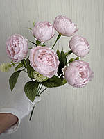 Букет штучних піонів . Піони декоративні ( рожеві, 37 см ), фото 3