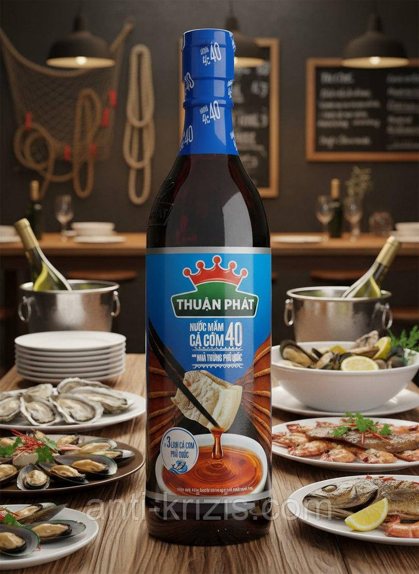 Рибний соус в'єтнамський Преміум Thuan Phat Fish Sauce 40° 610 мл, new 2025