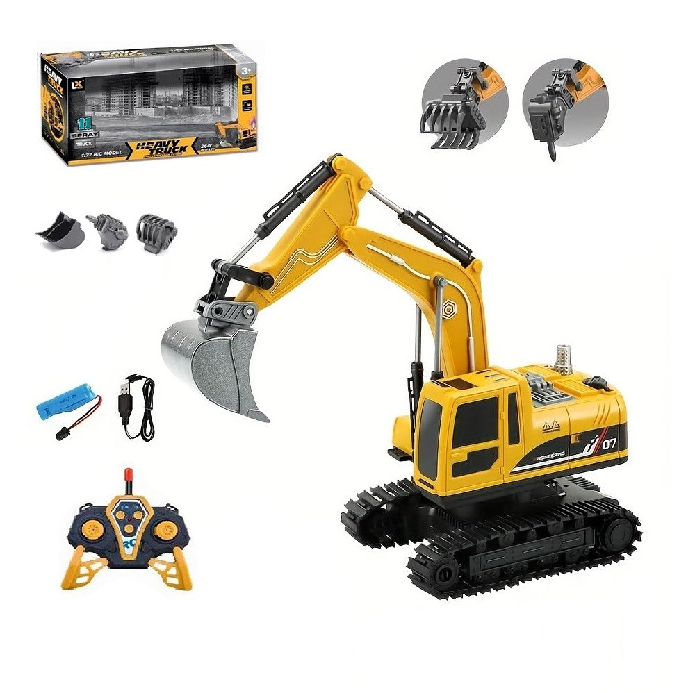 Екскаватор на радіокеруванні 3 в 1 (пульт, акумулятор) 25-8, фото 1