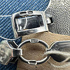 Кулон коловрат з вовком та ланцюжок плоский бісмарк 925 проба чорніння комплект, фото 9