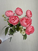 Букет штучних півоній . Піони декоративні ( яскраво - рожеві, 37 см ), фото 7