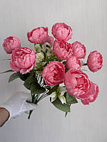 Букет штучних півоній . Піони декоративні ( яскраво - рожеві, 37 см ), фото 4