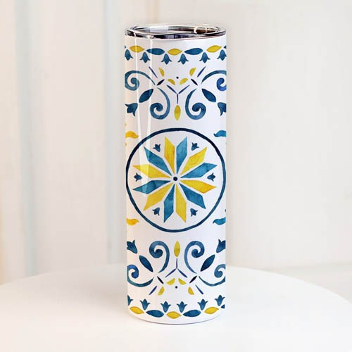 Термочашка з принтом Presentville Орнамент, 650 мл, фото 1