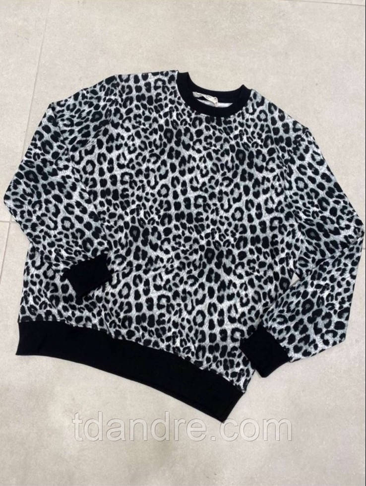 Жіночий леопардовий світшот, фото 1
