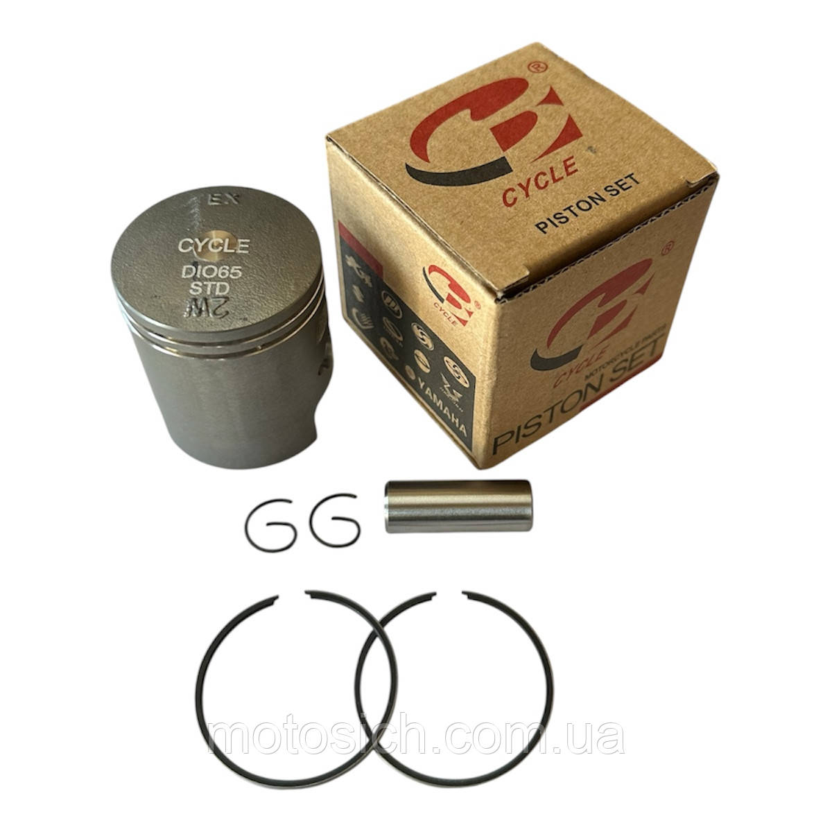 Поршень Honda Dio AF-18/27, 65сс, ø-43мм, CYCLE, фото 1