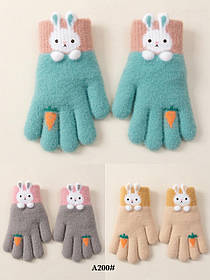 Дитячі рукавички від 7 до 9 років тільки оптом