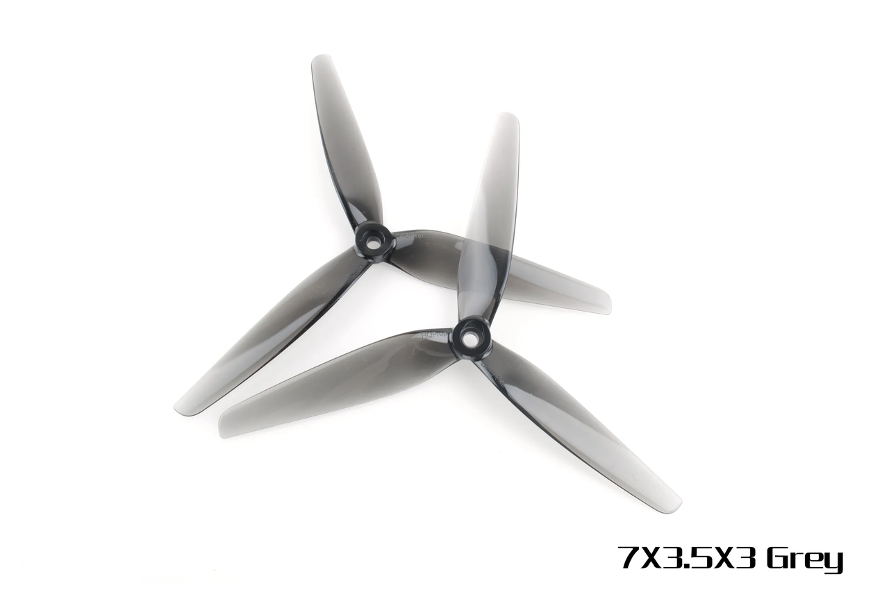 Комплект пропелерів HQProp 7X3.5X3 Light Grey (2CW+2CCW)-Poly Carbonate