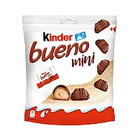 Конфеты Kinder Bueno Mini 108г, хрустящие вафельные конфеты с молочно-ореховой начинкой