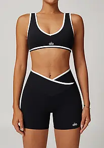 Alo Yoga Contrast Line Bra Black 88432-BK L