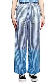 Marni Dip Dyed Cotton Pants Striped Blue S