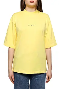 Marni Logo Crew Neck T-shirt Yellow S