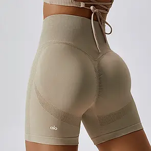 Alo Yoga Push-Up Shorts Khaki WZX11-KH M