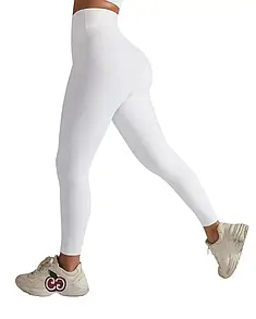 Alo Yoga Ribbed High Waist Leggings White X8874-WT L