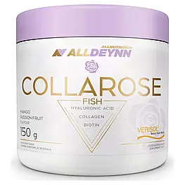 Колаген рибний, пептиди 150 г з малиною та полуницею для пружності і зволоження шкіри, антивіковий Collarose Fish