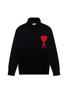 AMI Paris Ami de Coeur Jumper Black XS