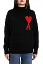 AMI Paris Ami de Coeur Jumper Black XS, фото 2