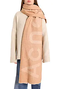 Acne Studios Toronty Logo Scarf Brown