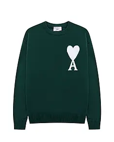 AMI Paris Ami De Coeur Oversize Sweater Green XL