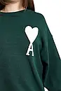 AMI Paris Ami De Coeur Oversize Sweater Green XL, фото 5