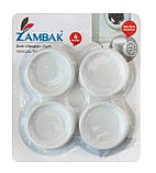 Набір антивібраційних підкладок для пральної машини білий ZP-343 (ZAMBAK plastik), фото 2