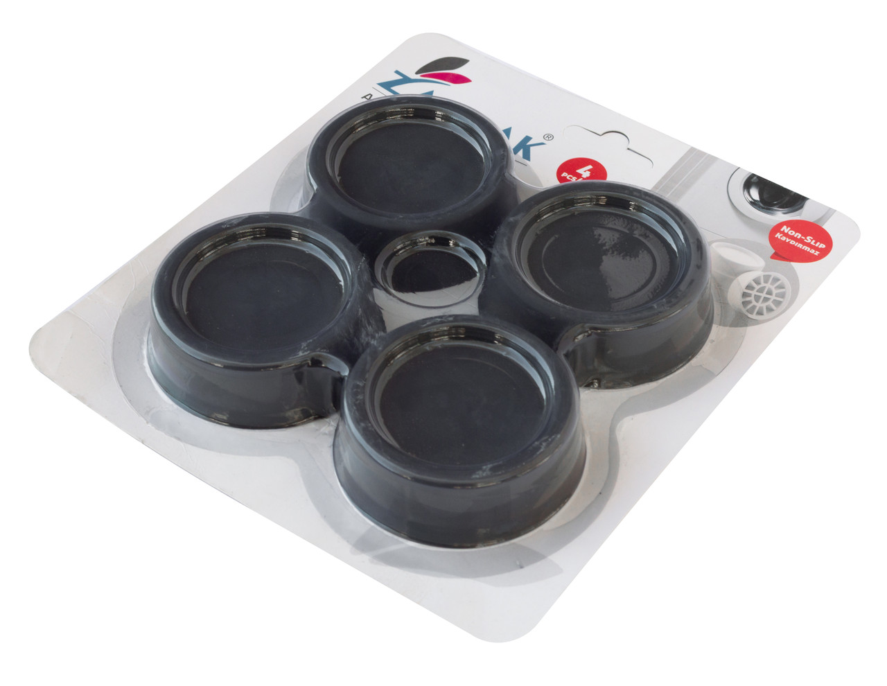 Набір антивібраційних підкладок для пральної машини чорний ZP-343 (ZAMBAK plastik), фото 1