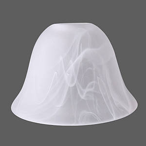 Плафон для підвісу білий скляний абажур для стельових та підвісних світильників Е27