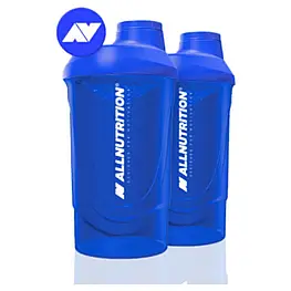 Протеїновий шойкер 600 мл синій для спортивного харчування, зручне приготування білкових коктейлів Shaker - Stunning Blue