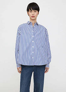 Toteme Signature Cotton Shirt Riviera Stripe M