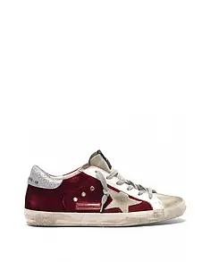 Golden Goose Super-Star in Copper Velvet with Ice Star 40