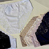 Великі трусики - сліпи BIWEIER, з мереживом спереду та позаду