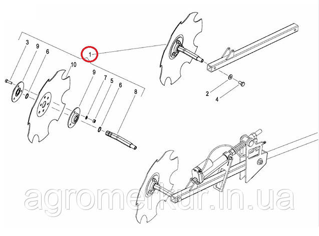 Маркер в зборі A1AC800093 Kverneland (KL830121), фото 1