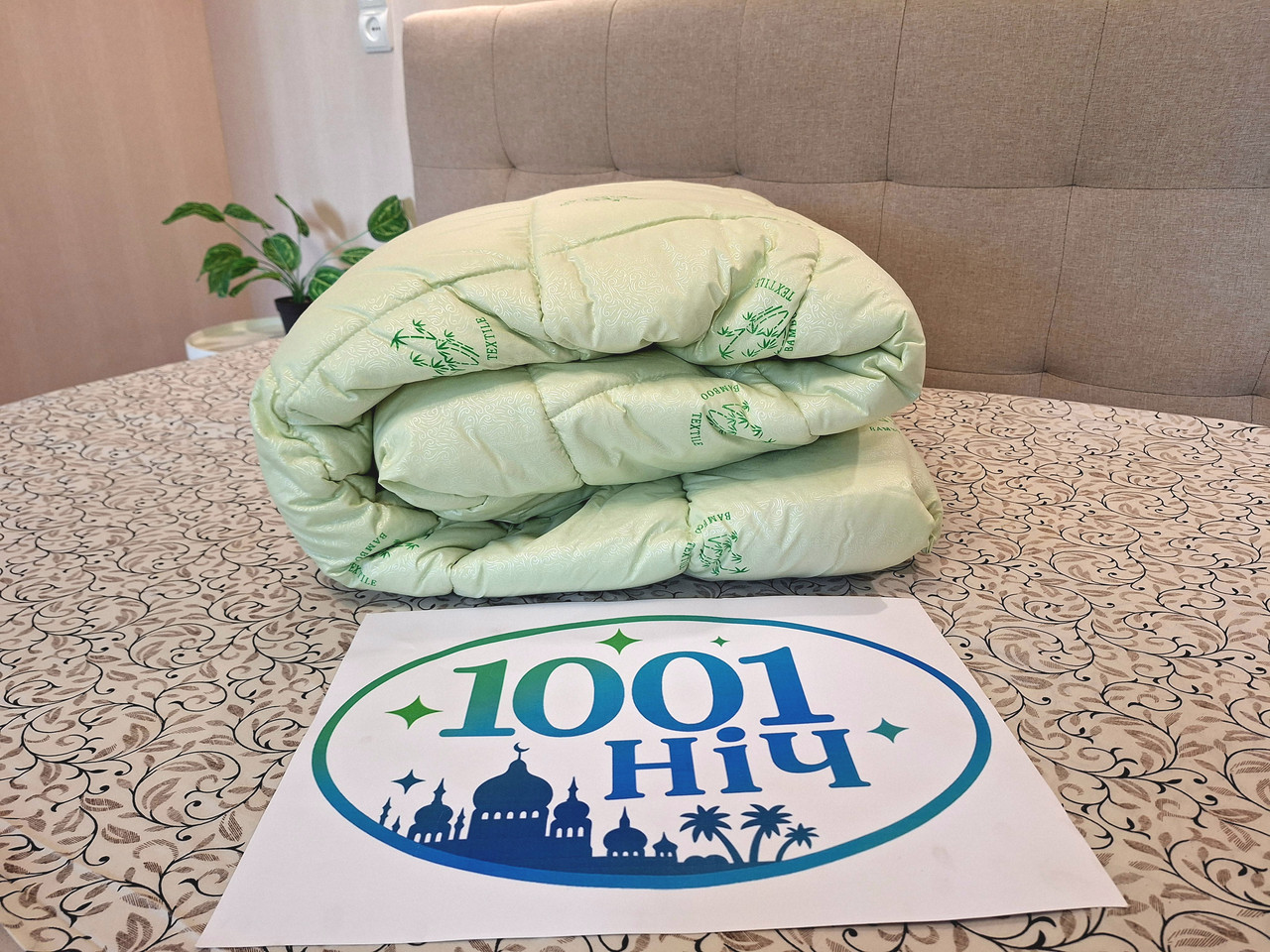 Ковдра бамбукова демісезонне подвійне 175215 см.