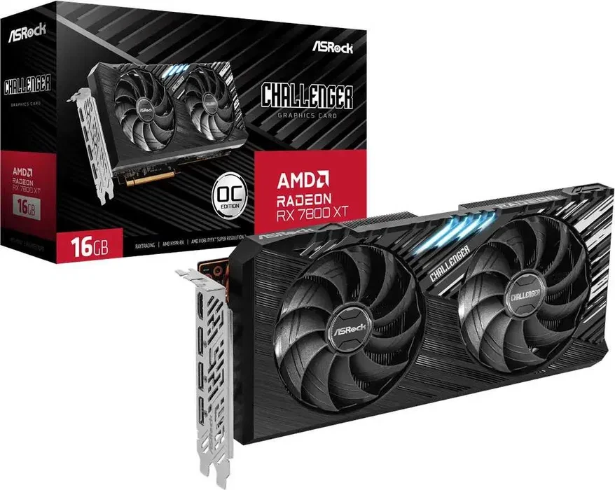 ASRock Radeon RX 7800 XT Challenger 16GB OC Відеокарта, фото 1