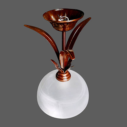 Підвісний світильник на 1 плафон люстра на кухню в коридор для спальні дитячої кабінету гардеробної Підвіс малий/1 коричневий, фото 2