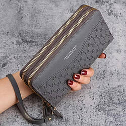 Стильний Жіночий місткий клатч із PU шкіри Червоний. Жіночий гаманець портмоне зі штучної шкіри