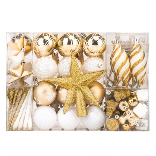 Набір ялинкових іграшок 33х23см 88 шт 9125-040