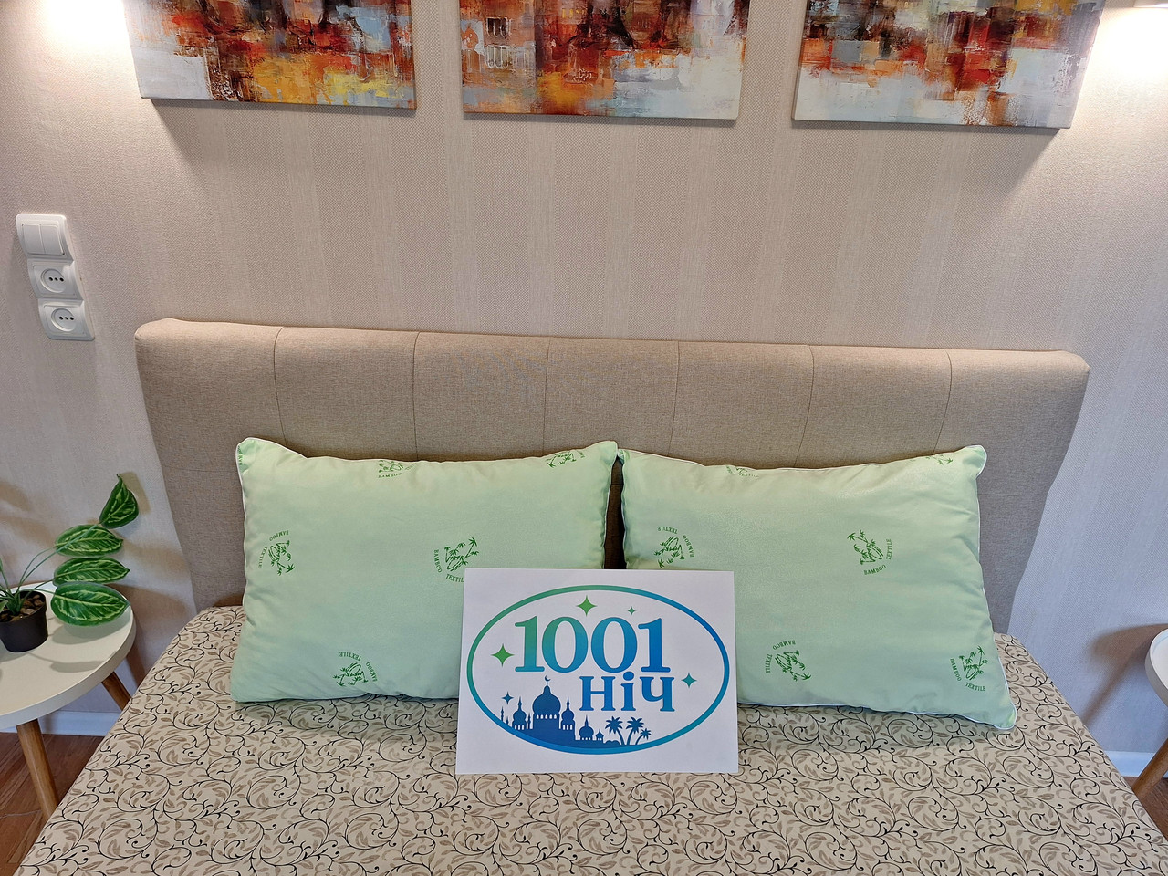 Бамбукова подушка 50х70 — м’яка, гіпоалергенна, натуральна