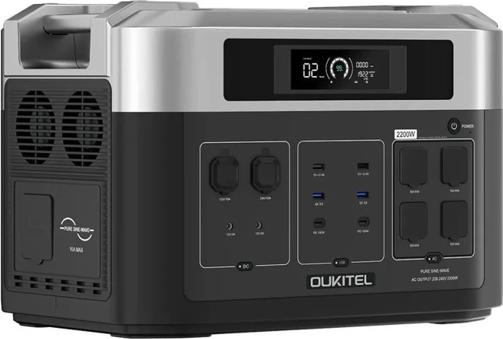 Oukitel BP2000 / 2200 Вт / 2048 Вт⋅год / LiFePO4 Портативна зарядна станція, фото 1