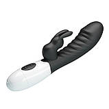 Вібратор Pretty Love Naughty Bunny Vibrator Black, фото 3