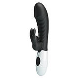 Вібратор Pretty Love Naughty Bunny Vibrator Black, фото 2