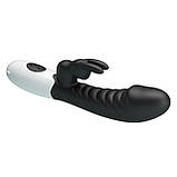 Вібратор Pretty Love Naughty Bunny Vibrator Black, фото 4