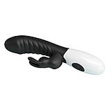 Вібратор Pretty Love Naughty Bunny Vibrator Black, фото 5